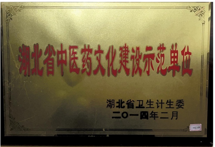湖北省中醫藥文化建設示范單位